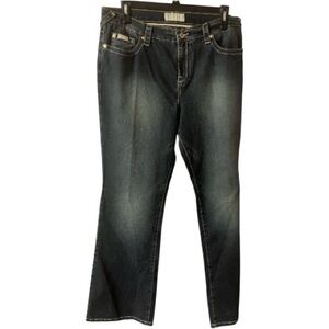 NWT Baby Phat Flare Wide leg Jeans, Denim, Stretch, Sz 18, Back Logo Hit, Retro